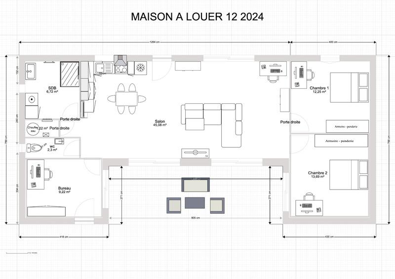 Maison - 90 m² - 4 pièces