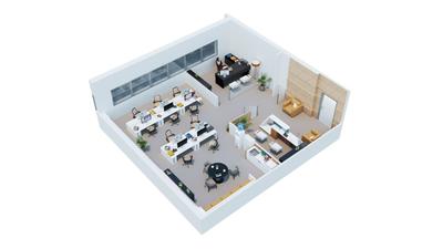 Bureau - 94 m² - 1 pièce