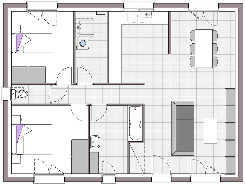 Maison - 77 m² - 3 pièces