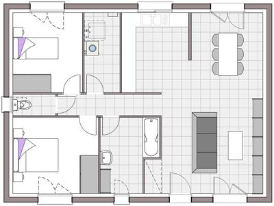 Maison - 77 m² - 3 pièces