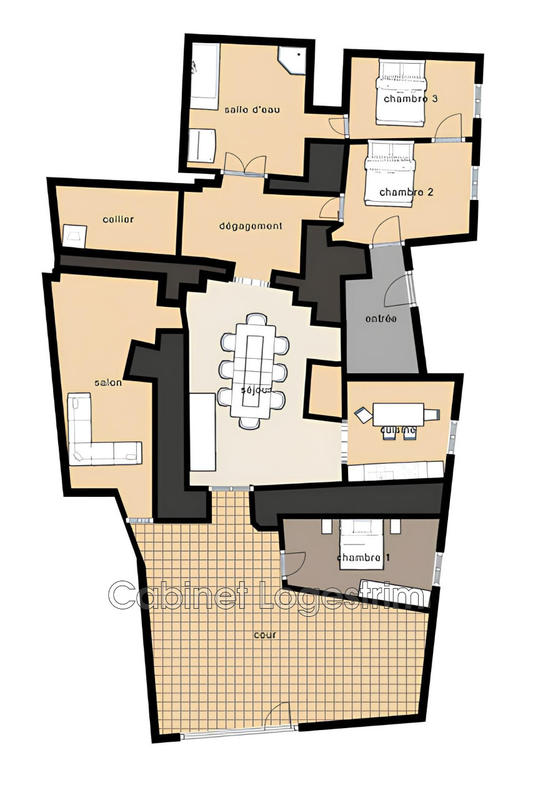 Appartement - 117 m² - 5 pièces