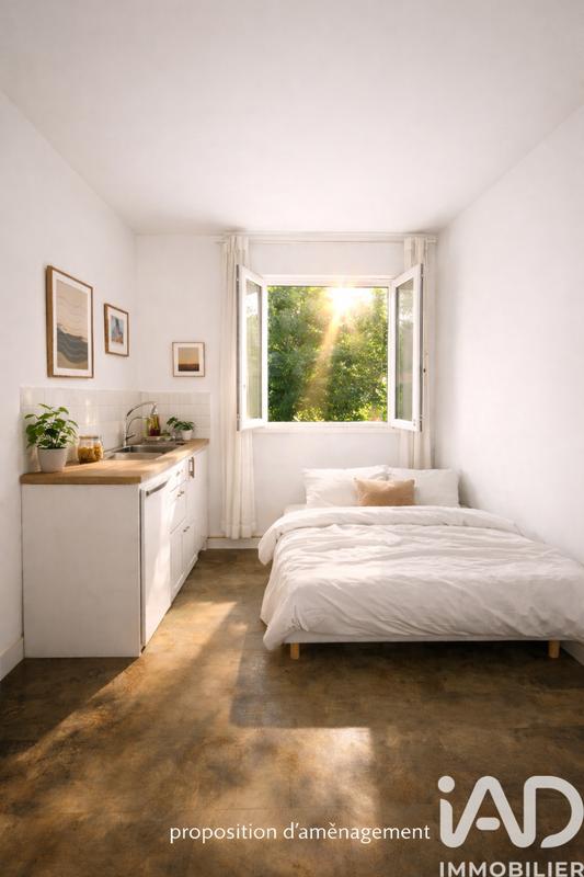 Studio - 11 m² - 1 pièce