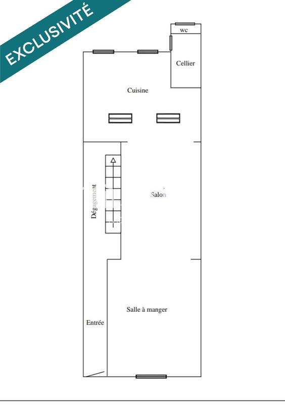 Maison de ville - 135 m² - 8 pièces