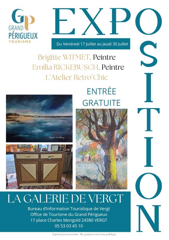 Exposition de Brigitte Witmet, Emilia Rickebusch et l'atelier Retro' Chic