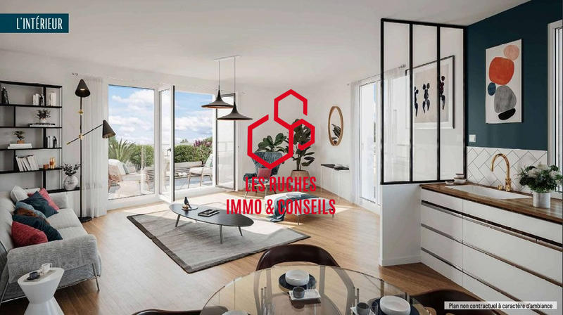 Appartement - 55 m² - 3 pièces