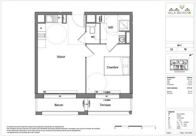 Appartement - 37 m² - 2 pièces