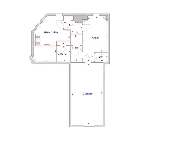 Appartement - 58 m² - 4 pièces