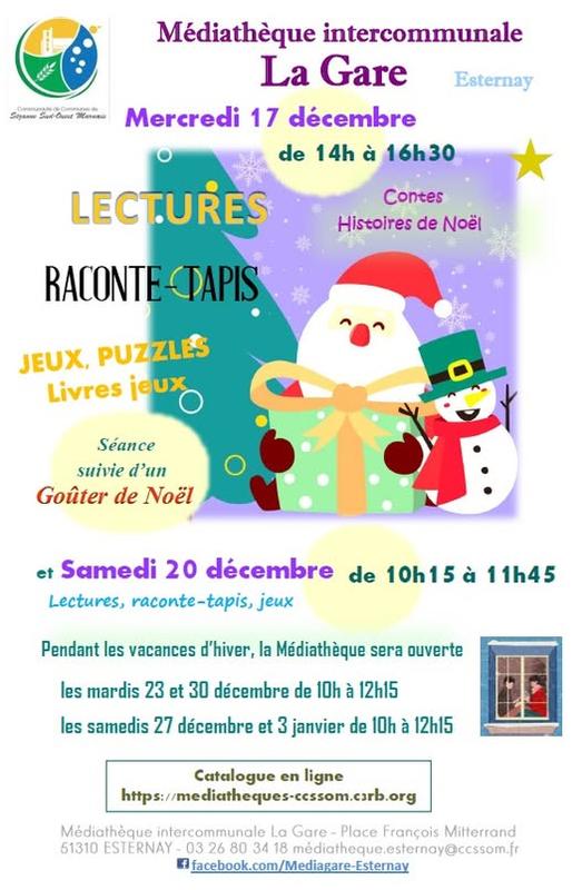 Animations à la Médiathèque d'Esternay