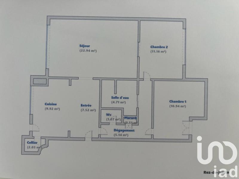 Appartement - 76 m² - 3 pièces