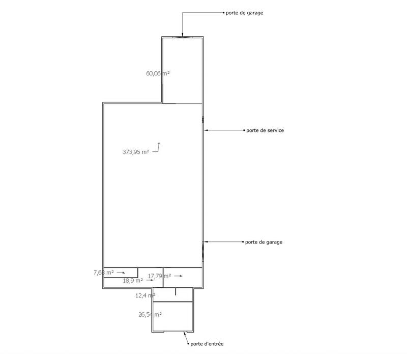 Local d'activités - 425 m²