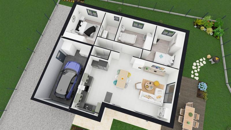 Maison - 85 m² - 4 pièces