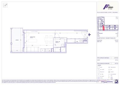 Appartement - 33 m² - 1 pièce