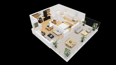 Appartement - 66 m² - 3 pièces