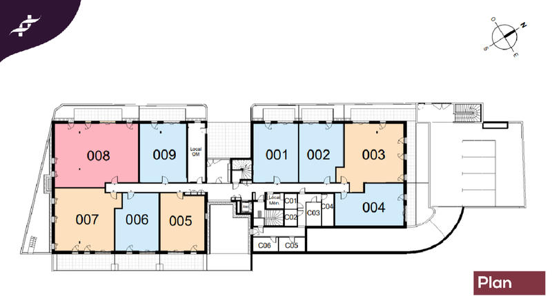 Appartement - 56 m² - 2 pièces
