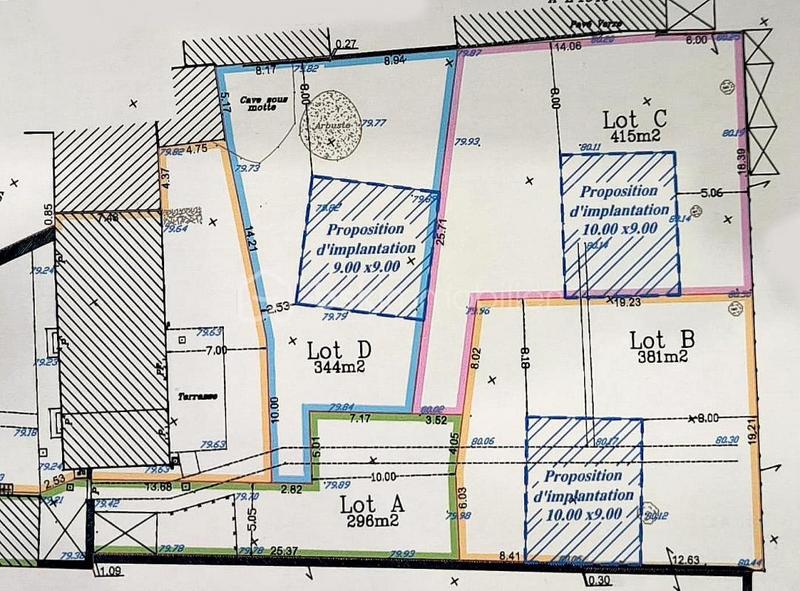 Terrain constructible - 480 m²