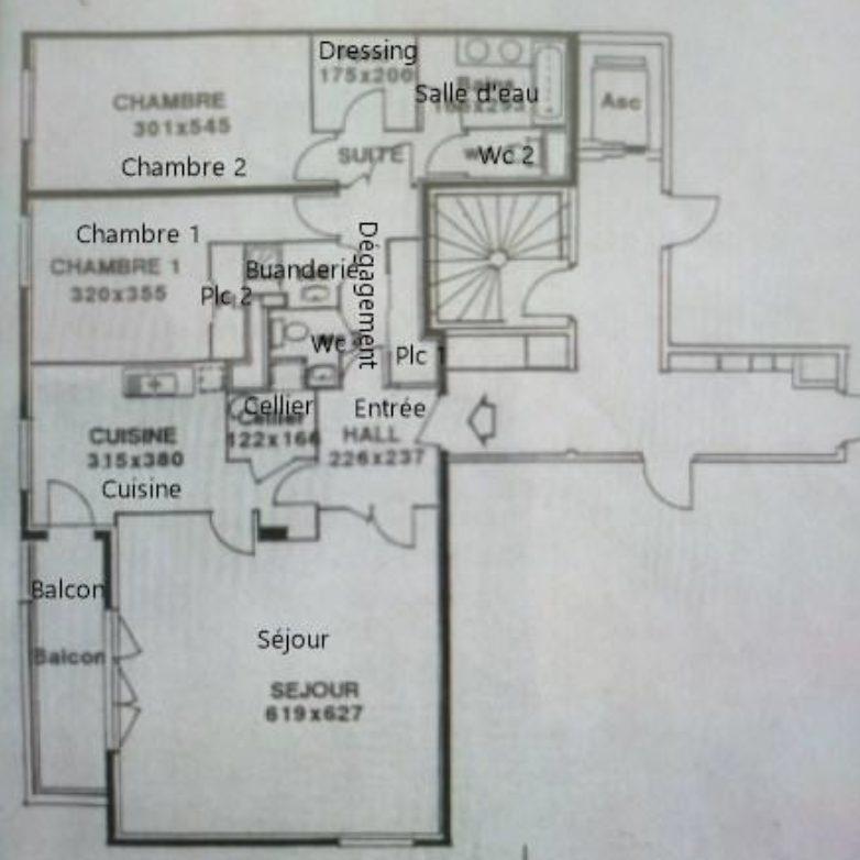 Appartement - 113 m² - 3 pièces