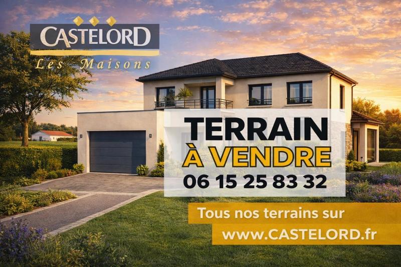 Terrain constructible - 1 259 m²