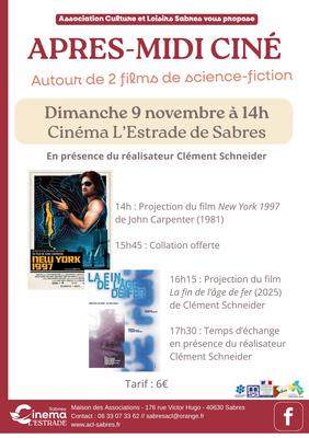 Apres-Midi Ciné inédit autour de 2 films