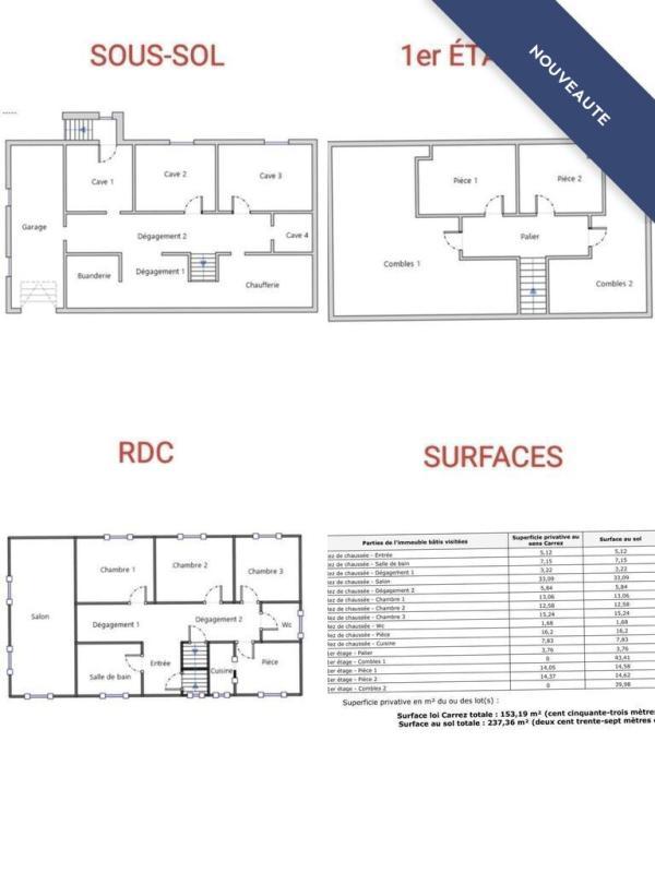 Maison - 153 m² - 7 pièces