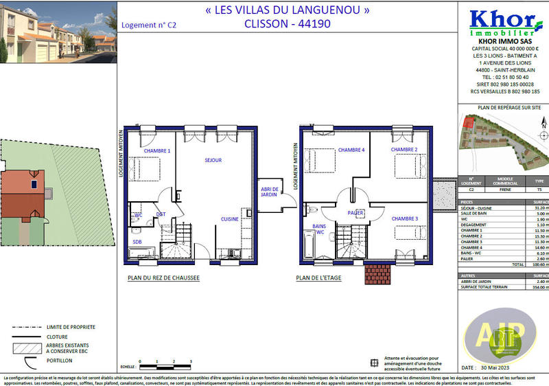 Maison - 101 m² - 5 pièces