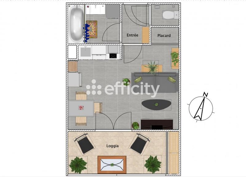 Appartement - 24 m² - 1 pièce