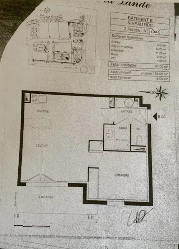 Appartement - 41 m² - 2 pièces