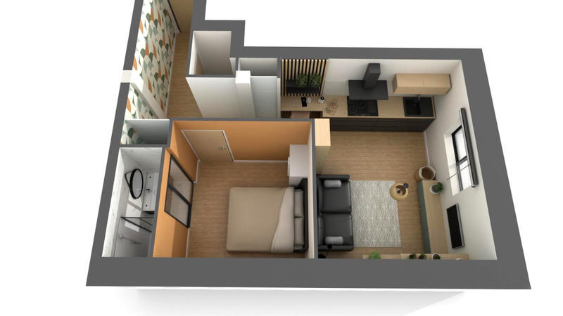 Appartement - 31 m² - 2 pièces