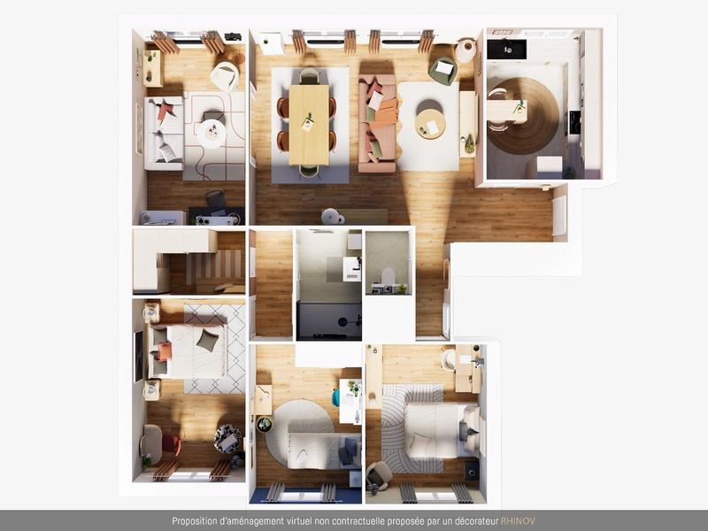 Appartement - 105 m² - 4 pièces