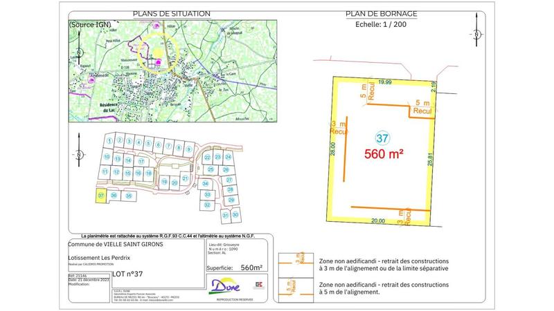 Terrain constructible - 580 m²