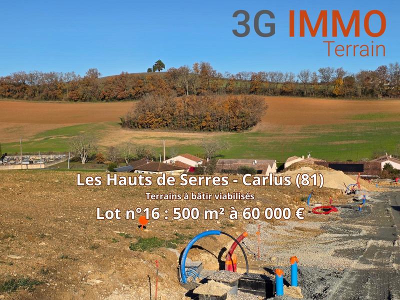 Terrain constructible - 500 m²