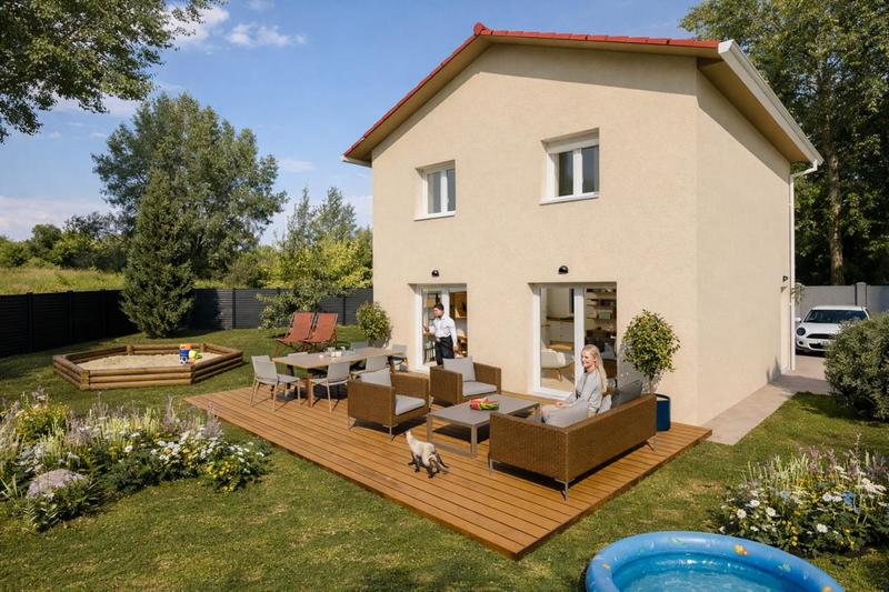 Maison - 96 m² - 4 pièces