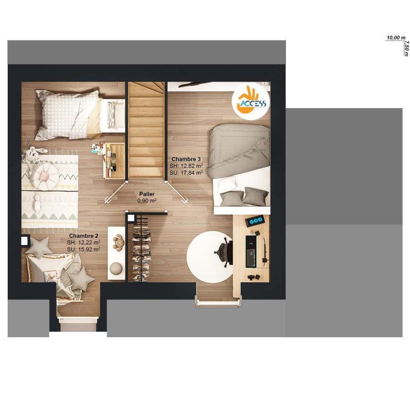 Maison - 65 m² - 5 pièces