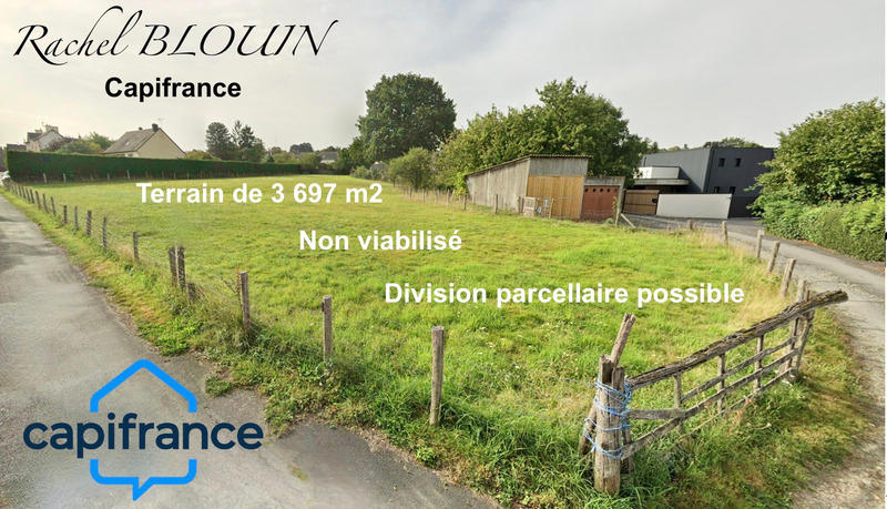 Terrain constructible - 3 697 m²