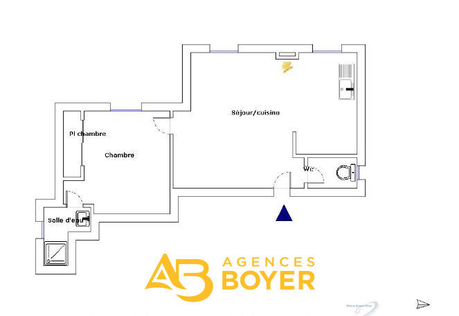Appartement - 34 m² - 2 pièces