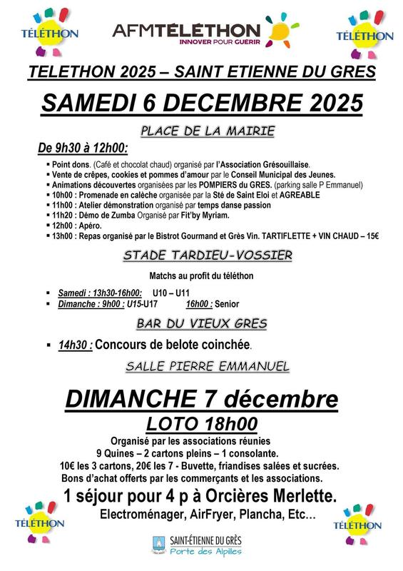 Téléthon à Saint-Etienne-du-Grès