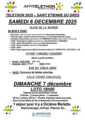 Téléthon à Saint-Etienne-du-Grès