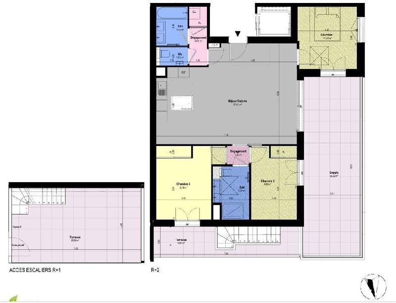 Appartement - 86 m² - 4 pièces