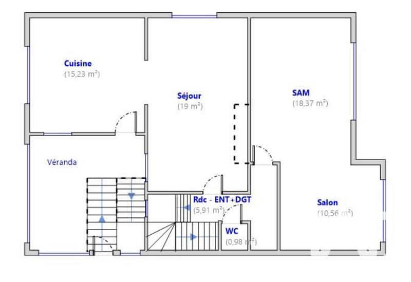 Maison - 121 m² - 5 pièces