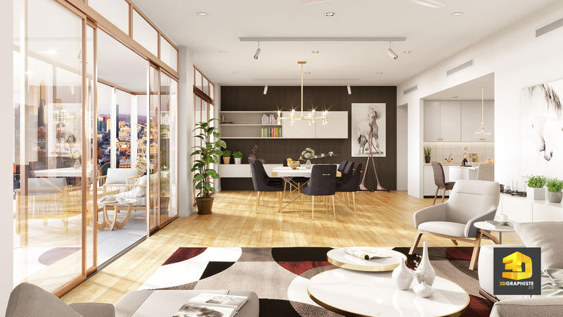 Appartement - 89 m² - 4 pièces