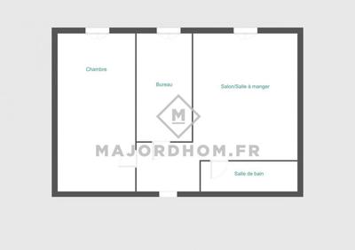 Appartement - 35 m² - 3 pièces