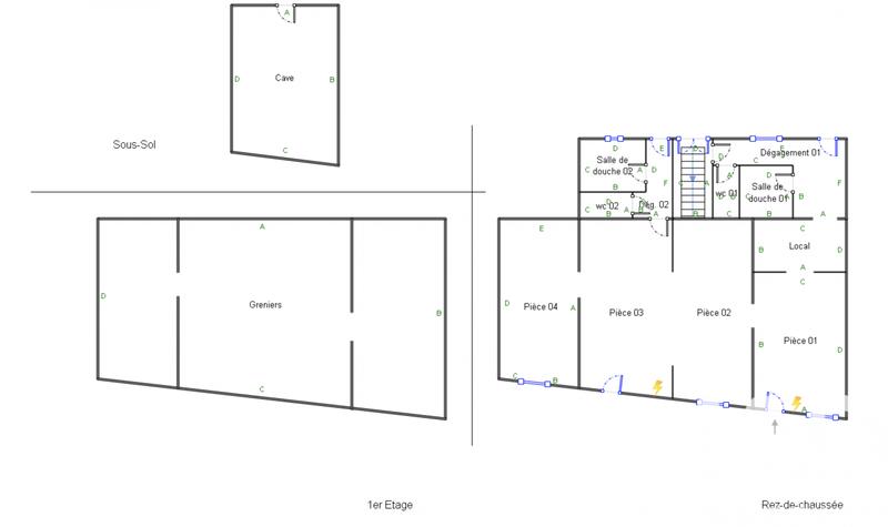 Maison de village - 109 m² - 3 pièces