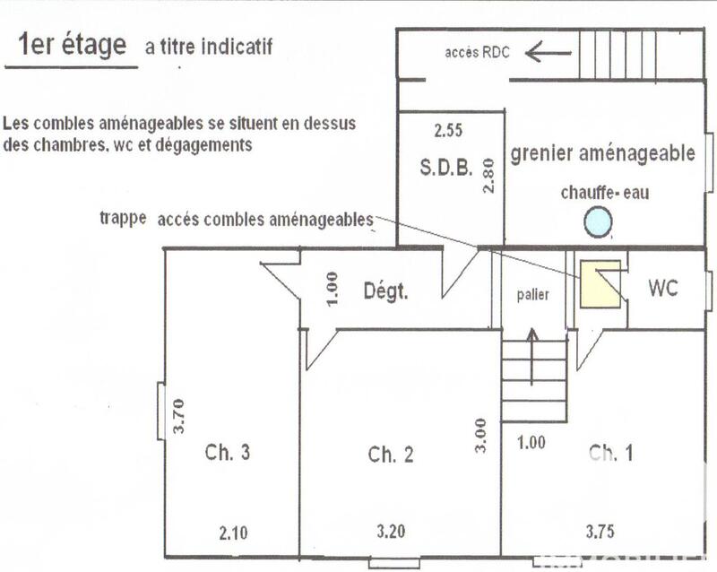 Maison de village - 89 m² - 6 pièces