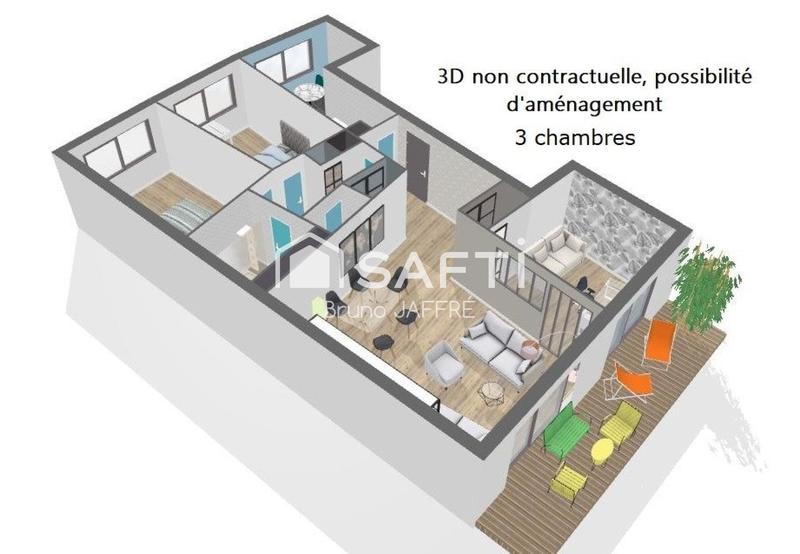Appartement - 81 m² - 3 pièces