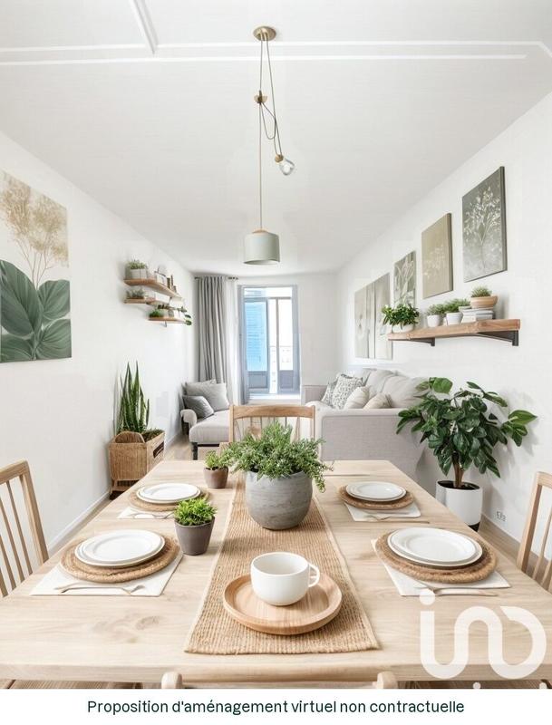 Appartement - 60 m² - 1 pièce