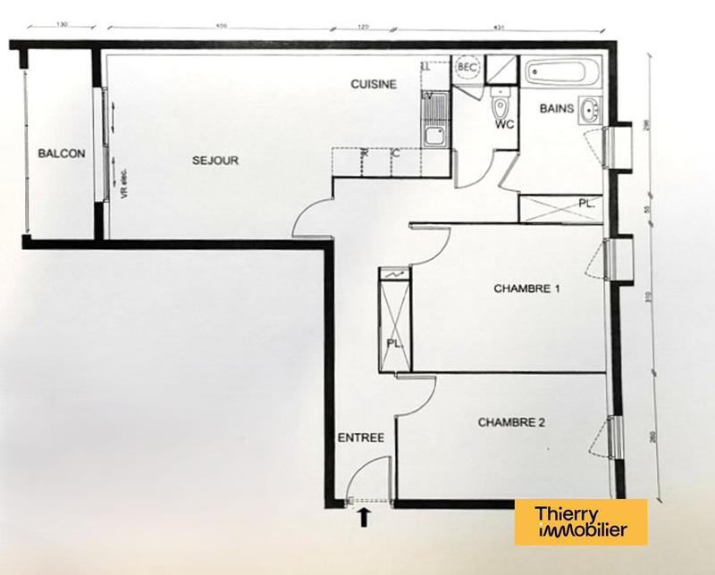 Appartement - 68 m² - 3 pièces