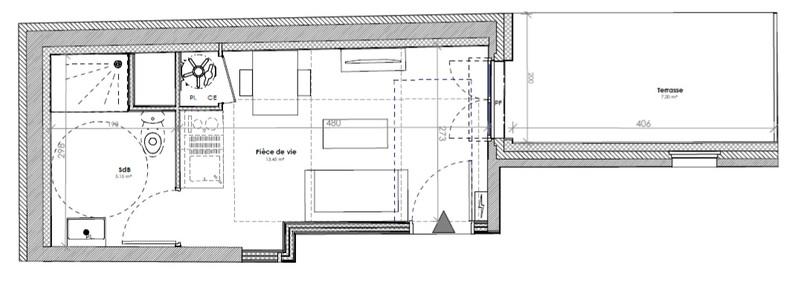 Appartement - 19 m² - 1 pièce