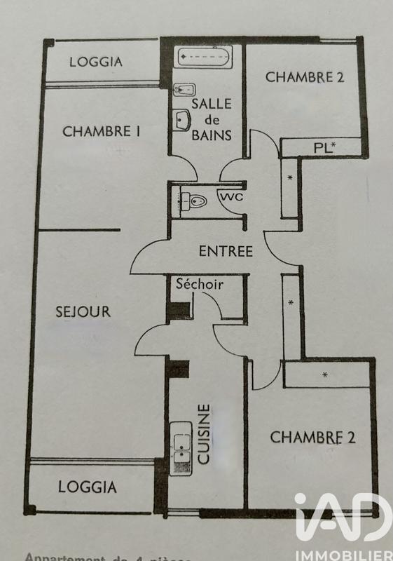 Appartement - 87 m² - 4 pièces