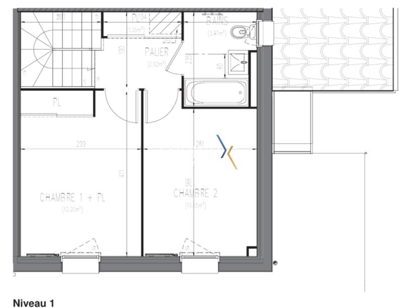 Maison - 62 m² - 3 pièces