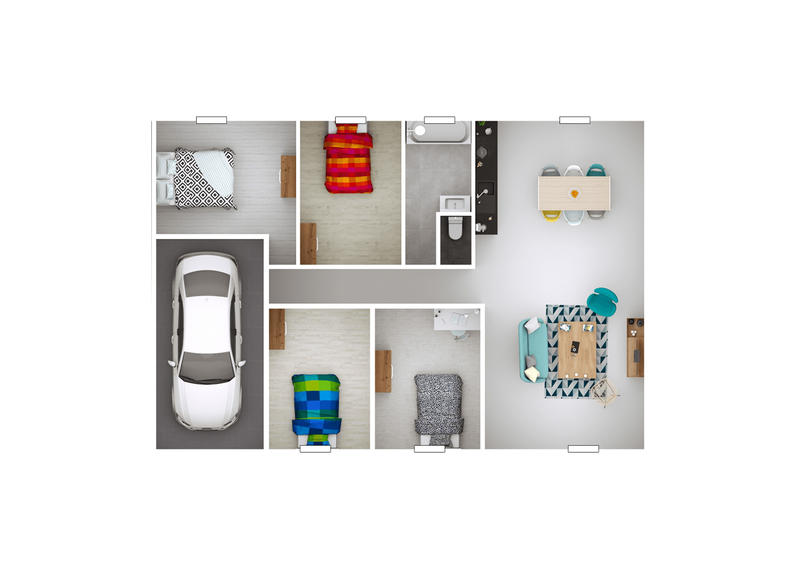 Maison - 100 m² - 5 pièces