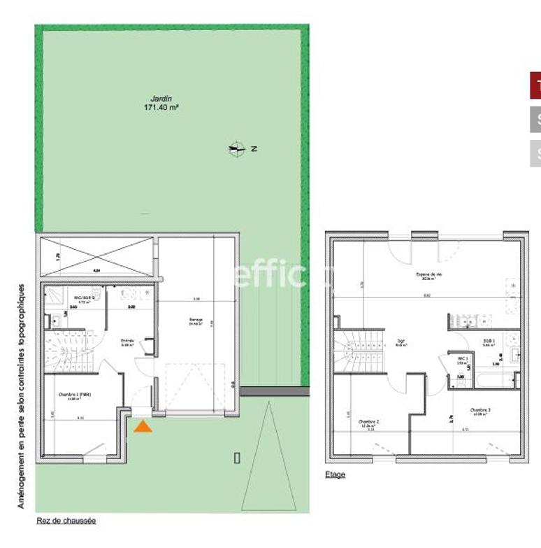 Maison - 95 m² - 4 pièces